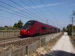 Der ETR 575 009 als NTV nach Milano am 21.04.2017 unterwegs bei Tagliaferro.