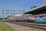 ETR 610 Trenitalia Nr. 12 fährt Richtung Bahnhof Muttenz. Die Aufnahme stammt vom 21.04.2018.