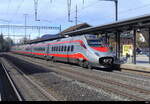 SBB/FS - TETR  610 702 bei der durchfahrt im Bhf. Sissach am 02.03.2024