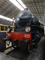 Die Dampflokomotive 691 022 im Museum für Wissenschaft und Technik in Mailand (April 2015)