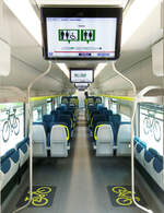 Selbstverst�ndlich sind die Toiletten im Moment leer, es sind auch noch keine Fahrg�ste im Zug nach Chiavenna.