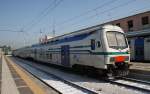 Hier R5907 von Venezia Santa Lucia nach	Treviso Centrale, dieser Zug stand am 14.7.2011 in Venezia Santa Lucia.