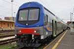 Hier R12239 von Civitavecchia nach Roma Termini, dieser Zug stand am 24.12.2014 in Civitavecchia.