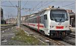 IC510 nach Torino PN mit Steuerwagen UIC-Z1 verlässt Roma Ostiense.