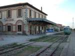 Bahnhof in Tempio Pausania im Juli 2008.