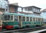 Triebwagen ADE 13 am 01.02.2006 in Randazzo, diese Station ist die grte Station der Strecke, einige Zge fahren Riposto - Catania durch, oft mu man aber hier umsteigen.