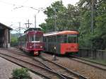 TW 21 und der Esslinger Triebwagen in Oberbozen am 6.Juni 2012