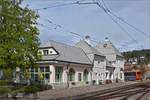 Der Endbahnhof der Rittnerbahn in Klobenstein/Collalbo. 17.05.2019 (Hans)