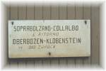 Italien/Sdtirol,Wagenlaufschild der Rittnerbahn