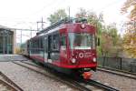 Einst fuhren sie von St.Gallen nach Trogen,hier kommt gerade ein  neuer  Zug der Rittnerbahn von Klobenstein/Collalbo an.Oberbozen 07.10.14