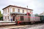 LDe 503 (Breda 1958, diesel-elektrisch) im Bahnhof Tempio-Pausania (11.