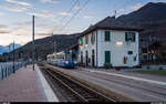 SSIF ABe 8/8 22  Ticino  als Regio Domodossola - Re am 31. Oktober 2020 in Druogno.