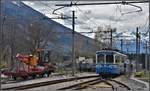 Reg 262 mit ABe 8/8 22  Ticino  von Re nach Domodossola in S.Maria Maggiore.