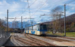 SSIF Treno Panoramico 86 als Regio Domodossola - Locarno am 31. Oktober 2020 bei der Einfahrt in Santa Maria Maggiore.