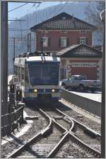 D48 nach Domodossola mit ABe 4/6 62 der SSIF in Ponte Brolla. (13.02.2013)