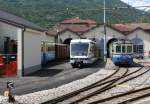 Depot der Centovalli Bahn in Domodossola am 19.05.2009.