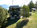 Die Mittelstation der Stresa-Mottarone Seilbahn am 11.8.2007