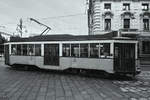 Der ATM Ventotto-Straßenbahnwagen 1841 in Mailand.