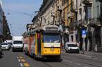 Tw.4612 der Serie 4601 - 4613 aus dem Jahr 1955 als Linie 2 in der Via Carlo Farini. (01.04.2019)