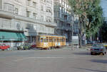 Milano / Mailand ATM Linea tranviaria / SL 29 (Motrice / Tw 1986) am 2. August 1984. - Scan eines Farbnegativs. Film: Kodak CL 200 5093. Kamera: Minolta XG-1.