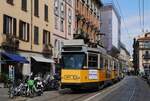 Tw.4972 in der Via Ponte Vetero kurz vor der Haltestelle Via Cusani. (22.04.2026)