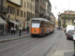 Straenbahn in Mailand.