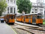 Wagen 1602 und 4602 an der Haltestelle Mailand Hauptbahnhof, fotografiert am 07.07.2009 