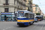 Italia, Napoli  Tram 1052 on line 2 at Piazza Garibaldi  16/5/2012