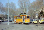 Roma / Rom ATAC Linea tranviaria / SL 30/ (MRS 2063) Porta San Paolo im Februar 1989. - Scan eines Farbnegativs. Film: Kodak GB 200 5096.