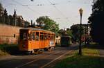 Die Straßenbahn von Rom wirkte am 13.06.1987 wie eine historische Straßenbahnlinie.