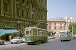 Roma / Rom ATAC Linea tranviaria / SL 5 (MRS 2193) Piazza del Esquilino / Via Liberiaria am 25. August 1970. - Scan eines Farbnegativs. Film: Kodak Kodacolor X. - Scan eines Farbnegativs. Film: Kodak Kodacolor X.