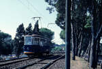 Roma STEFER SL Roma, Via Giovanni Amandola - Capanelle: MRS-Tw auf dem Weg nach Capanelle in der Nähe von der Endstelle am 22.