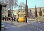 Roma / Rom ATAC Linea tranviaria / SL 19 (TAS 7009) Porta Maggiore im Februar 1989.