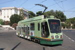 Italia, Roma, ATAC  Tramway 9005 at the terminus of line 3, Piazza Thorvaldsen  23/7/2006