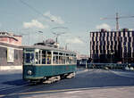 Roma / Rom ATAC Linea tranviaria / SL 13 (Tw MRS 2139) Via Prenestina / Piazzale Labicano am 21. August 1970. - Scan eines Diapositivs.