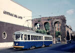 Roma / Rom STEFER: STANGA-GTw (Serie 501-508) Via di Santa Croce in Gerusalemme am 23. August 1970. - Scan eines Diapositivs. 