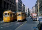 Roma / Rom ATAC SL 14 (Tw 8019) / SL 516 (Tw 2213) Via Farini im Oktober 1990.