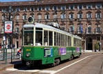 ATTS - Verein Historische Trambahnen Turin.
Mit dem GTW 2847 auf der Historischen Linie 7 unterwegs am 27. April 2019.
Foto: Walter Ruetsch