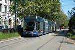 Strassenbahn Turin.
Mit verschiedenen Triebwagen in Torino unterwegs am 27. April 2019.
Foto: Walter Ruetsch