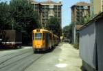 Torino / Turin ATM SL 1 (GTw 2856) Via Fidia (Endstelle) am 31. Juli 1984.