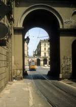 Torino / Turin ATM SL 16 (Tw 3265) Via Alfonso Bonafous am 5. Juli 1981.