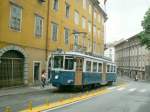 Wagen 402 kommt gerade von Villa Opicina (20 min.Verkehr)und befindet sich kurz vor der Piazza Oberdan.Triest 03.06.08