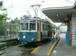 Wagen 407(1942)an der Endhaltestelle Stazione Trenovia in Villa Opicina  Hier befindet sich auch das Depot der Strassenbahn.05.06.08