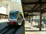 Stadler Diesel GTW nach Mals/Malles ber Meran am 19.10.07 in Bozen/Bolzano