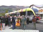 Vinschgerbahn,Einsegnung der Bahn durch den Bischof 
von Meran am 05.05.05 im Bhf.Mals
Erffnung der Strecke Meran-Mals 1906,Stilllegung im Jahr 1991
und Wiedererffnung am 05.05.2005