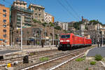 E483F 108 + E483F 107 DB Cargo Italia - Genova Piazza Principe 08/08/2025