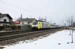 Zu der Zeit als die EC von München nach Italien mit Loks von Nordcargo bespannt wurden,  entstand dieses Foto von E 189 991 am 13.03.2010 in Flintsbach.