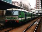 EA750-018, EB960-08, EB960-07, EB860-02 der Ferrovie Lombarde (FL) mit Regionalzug Milano Nord-Saronno-Novara auf Bahnhof Milano Stazione Ferrovie Nord am 14-1-2001.