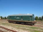 Die BB 162 der Ferrovie del Sud-Est (FSE) kommt heute mit dem Museumszug aus dem Eisenbahnmuseum Lecce zum Einsatz. Die Aufnahme entstand am 18. Oktober 2012 bei Umfahrung des Museumszuges in Gallipoli.