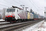  189 904 I-RTC und viel Zeugs im Schlepp am 15.2.26 bei Eglharting.